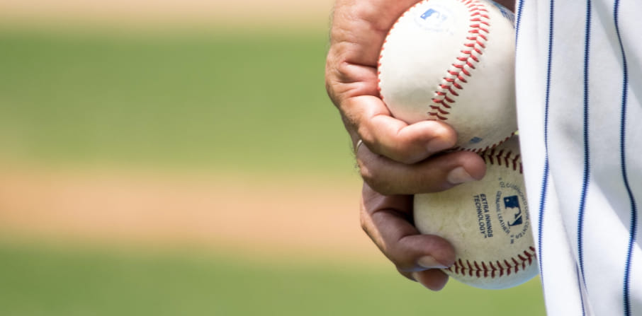 Baseball diamond with a GrandSlam infield
